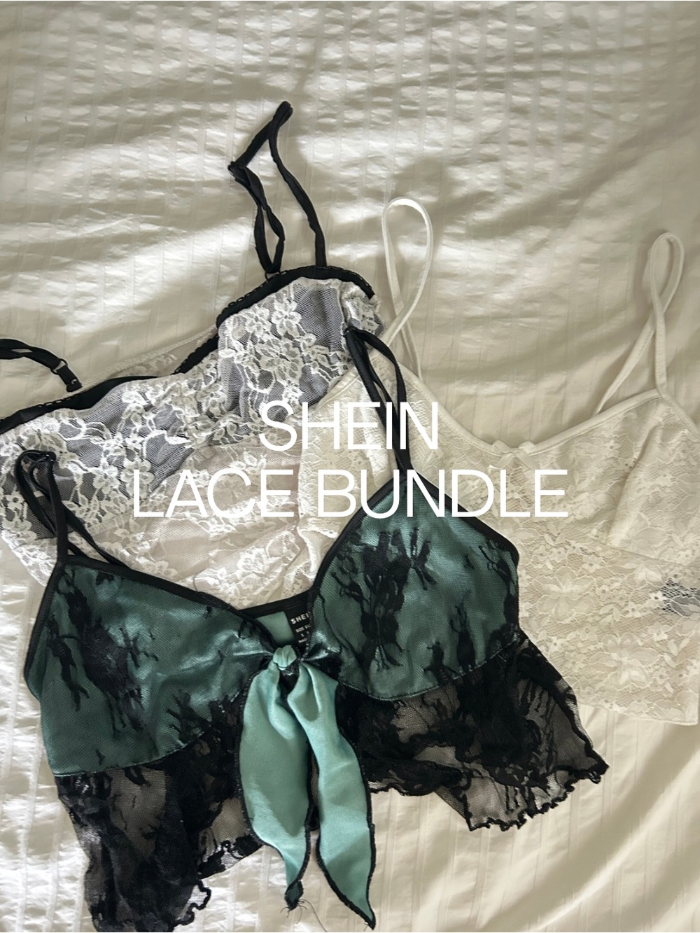 SHEIN Lace Tank Top Bundle - Size S